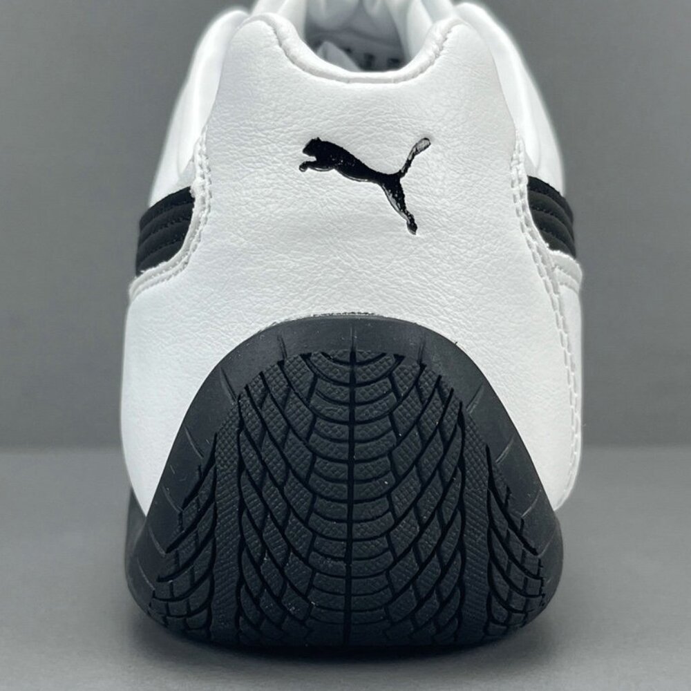 Puma Black And White Leather Racing Sneakers - Picture 6 of 11